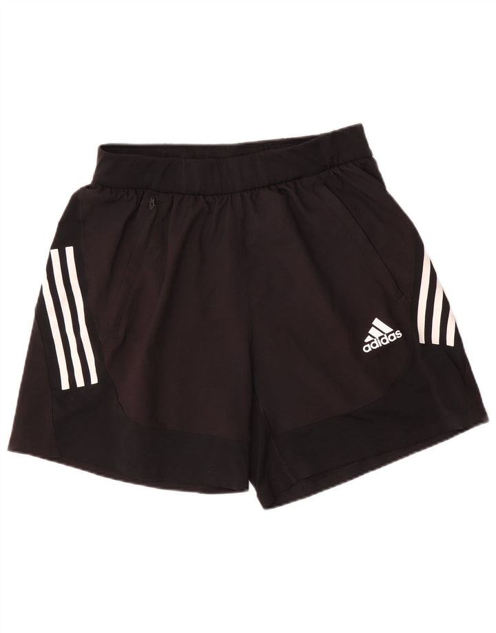 Pantaloncini sportivi da uomo Adidas Medium Black Colourblock in poliestere