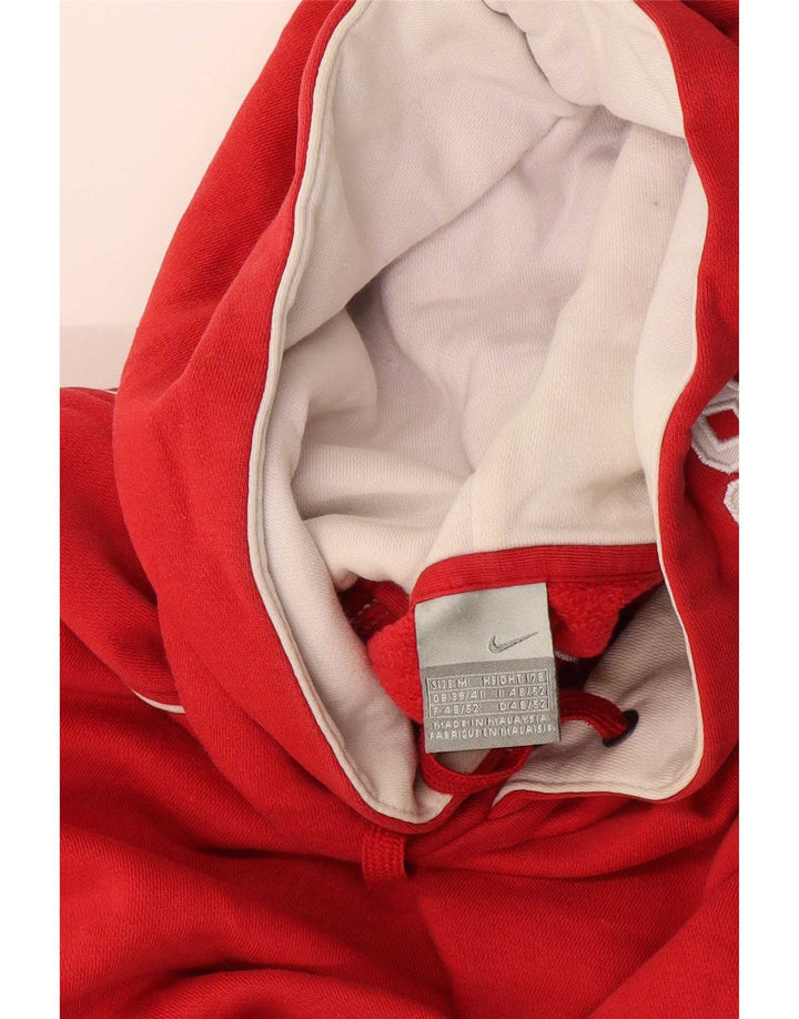 Felpa con cappuccio grafica Nike da uomo UK 39/41 rosso medio