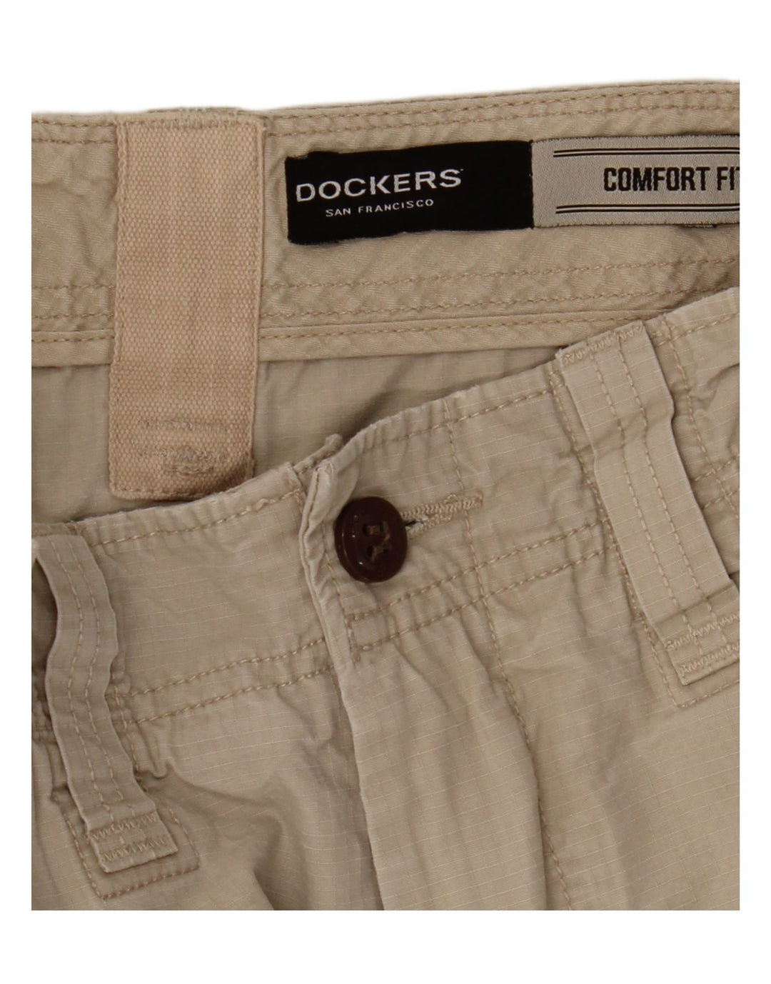 Pantaloncini cargo da uomo vestibilità comoda Dockers W31 cotone beige medio