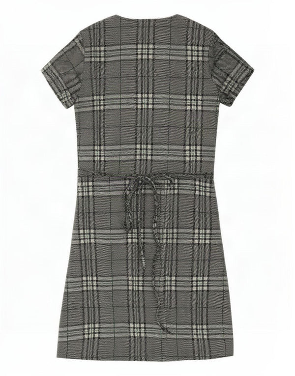 Abito a portafoglio da donna Zara UK 14 Poliestere scozzese grande verde