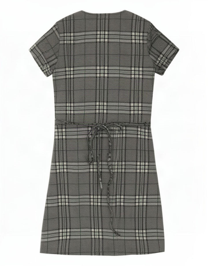 Abito a portafoglio da donna Zara UK 14 Poliestere scozzese grande verde