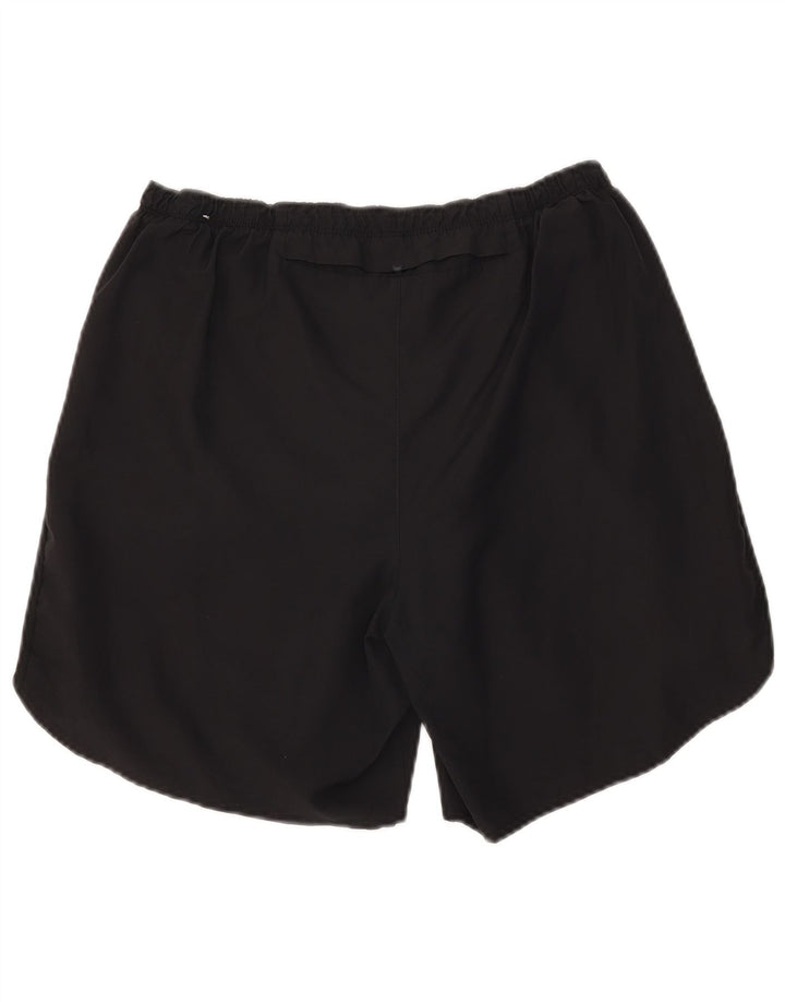 Pantaloncini sportivi Nike Dri Fit da uomo, grandi, in poliestere nero