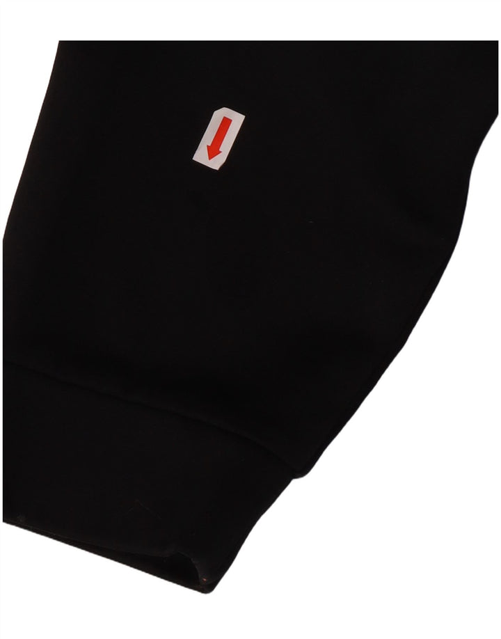 NIKE Felpa con cappuccio e zip Dri Fit da uomo in poliestere nero medio