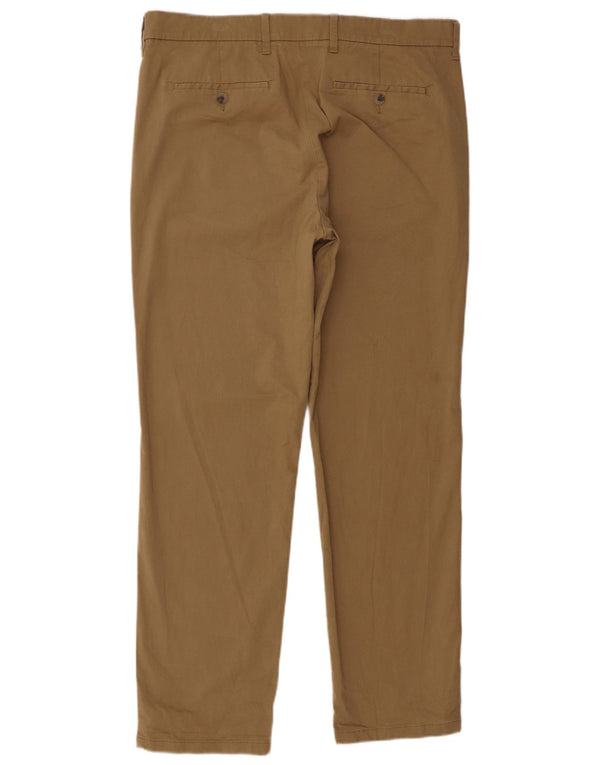Pantaloni chino vestibilità regolare da uomo Marks & Spencer W36 L31 cotone beige