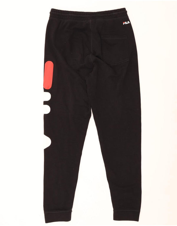 FILA Pantaloni da tuta con grafica da uomo Joggers medio cotone nero