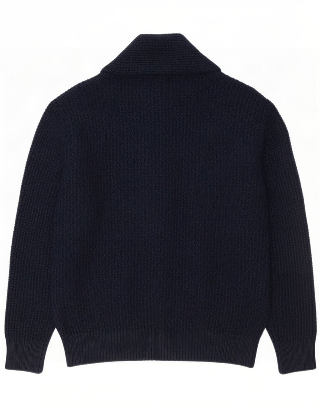Maglione cardigan da uomo Zara grande in acrilico blu navy