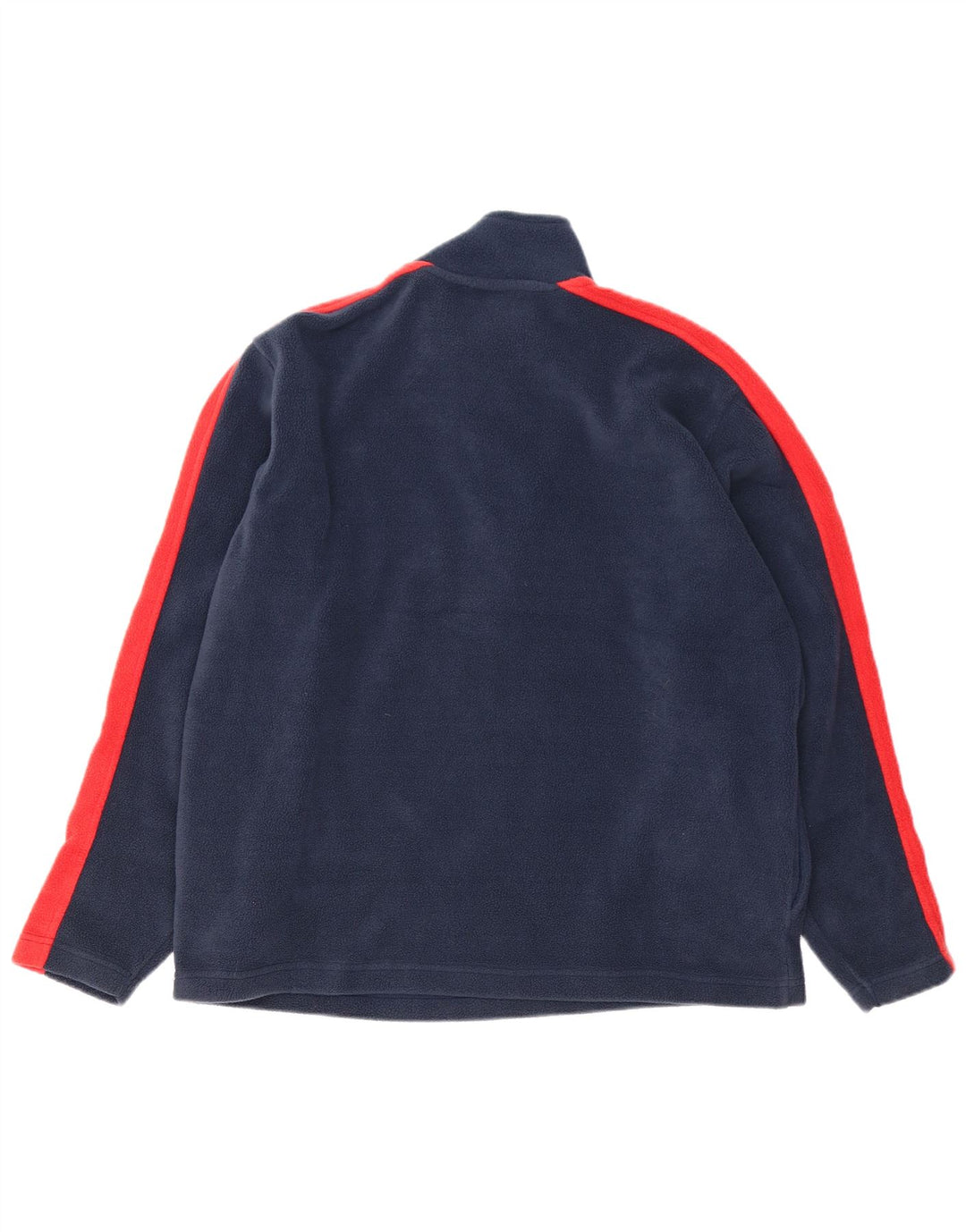 Maglione in pile da uomo Umbro con collo con zip, poliestere color block medio blu navy