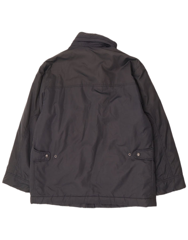 Giacca a vento con cappuccio da uomo Fay UK 42 XL Blu Navy