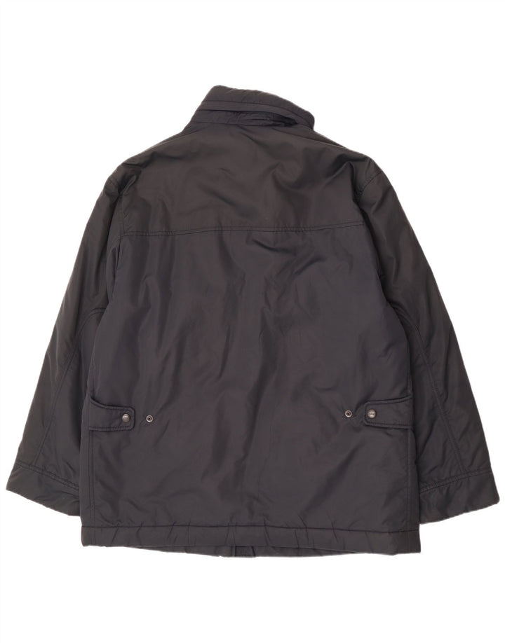 Giacca a vento con cappuccio da uomo Fay UK 42 XL Blu Navy