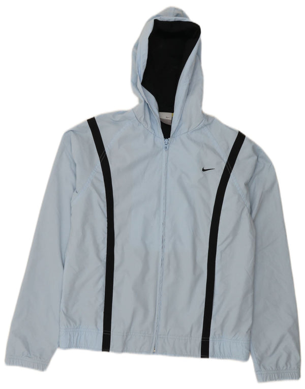 Giacca da ginnastica con cappuccio da donna Nike US 4/6 Small Blue Colourblock