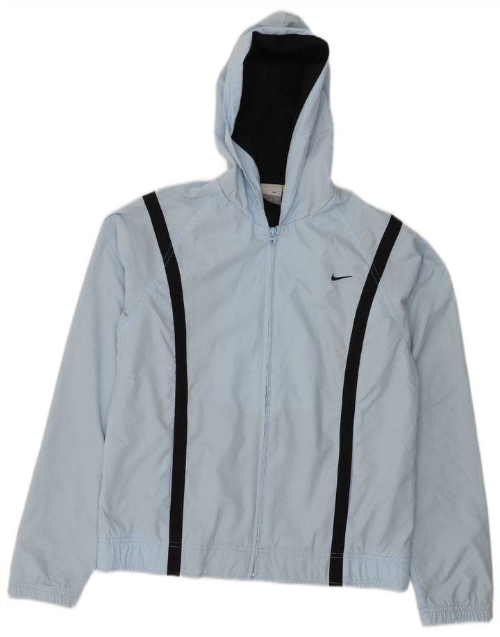 Giacca da ginnastica con cappuccio da donna Nike US 4/6 Small Blue Colourblock