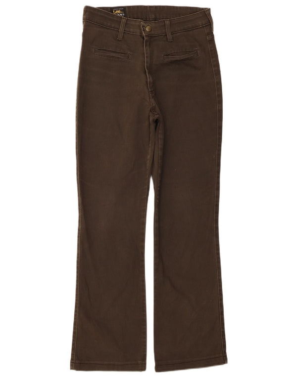 LEE Womens Straight Casual Trousers W26 L27  Khaki