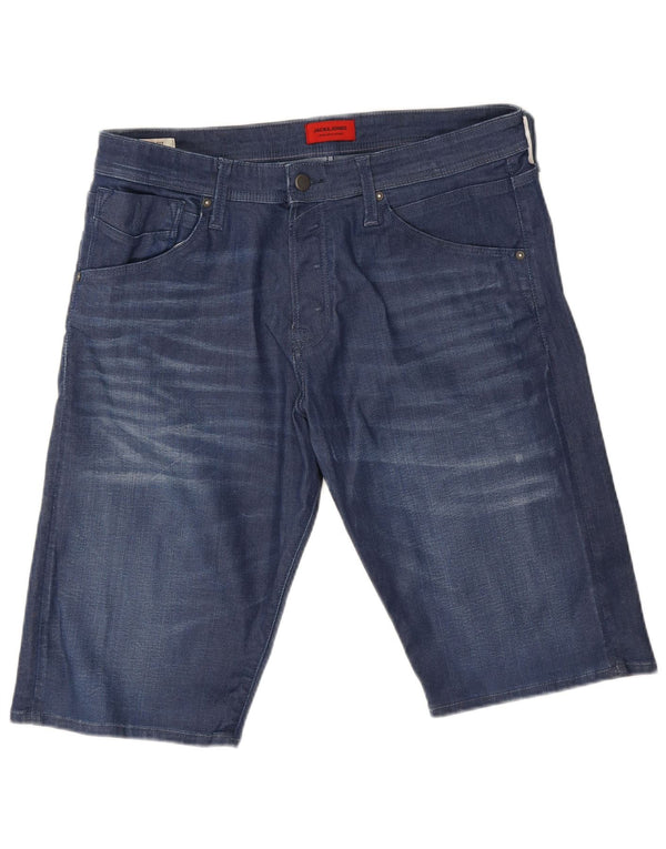 Pantaloncini di jeans larghi da uomo Jack & Jones XL W38 cotone blu