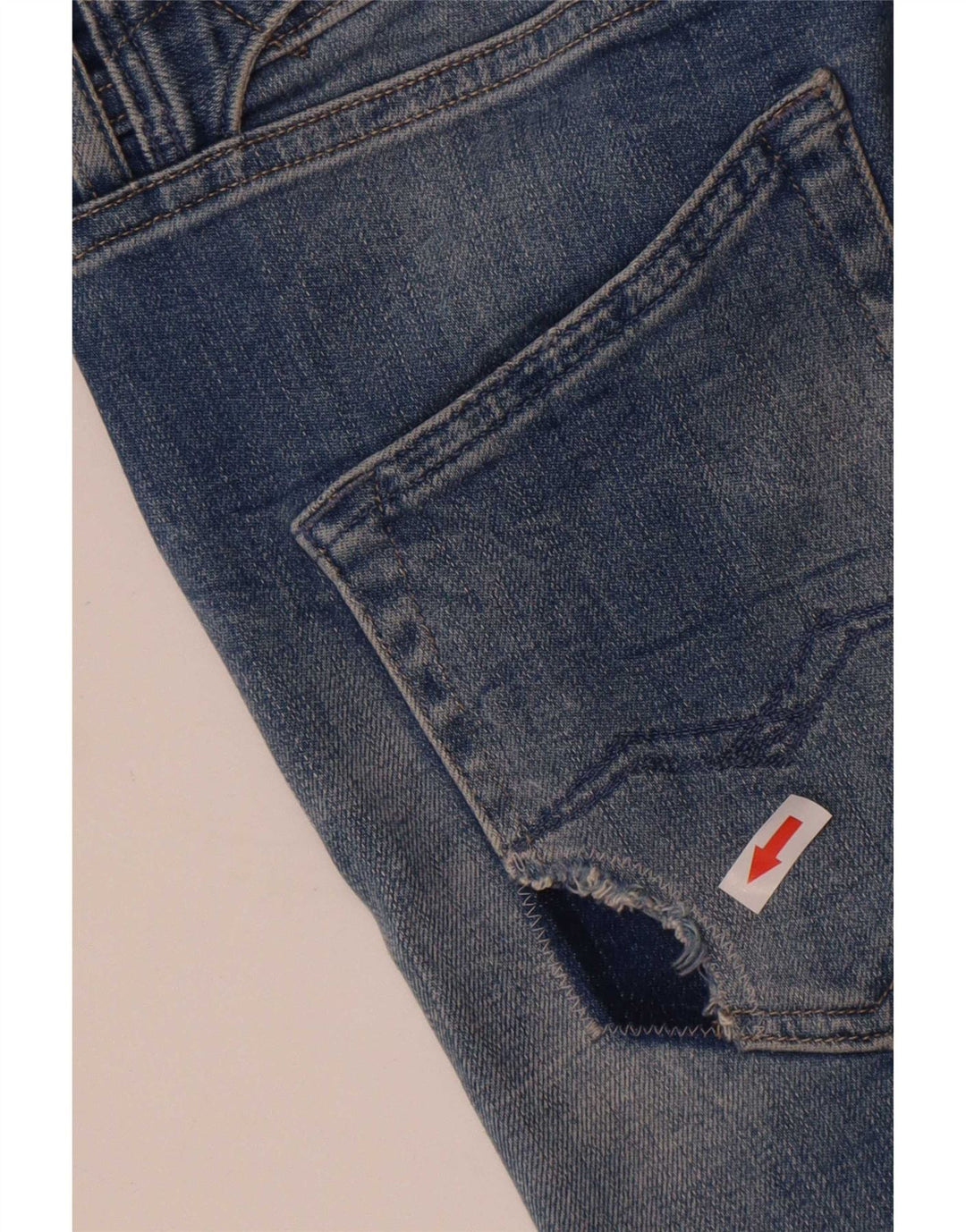 Replay Jeans skinny effetto invecchiato da donna W29 L30 Blu