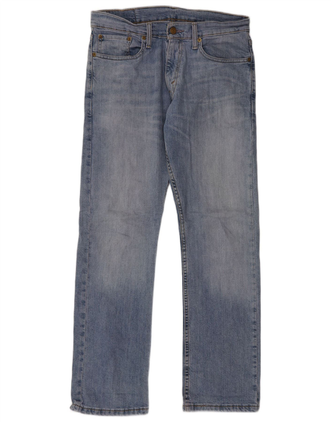 Levi's Uomo 514 Slim Jeans dritti W31 L30 Cotone Blu