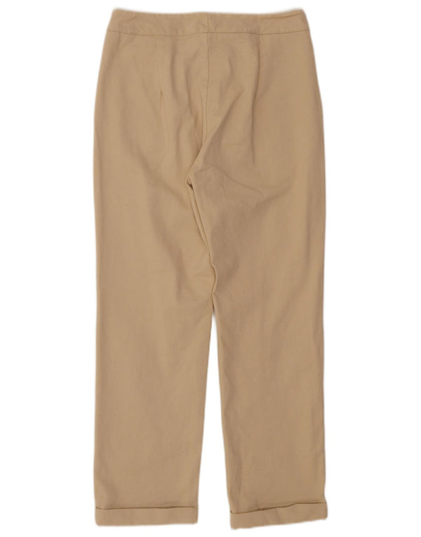 REFRIGIWEAR Pantaloni corti dritti da donna piccoli W28 L25 cotone beige