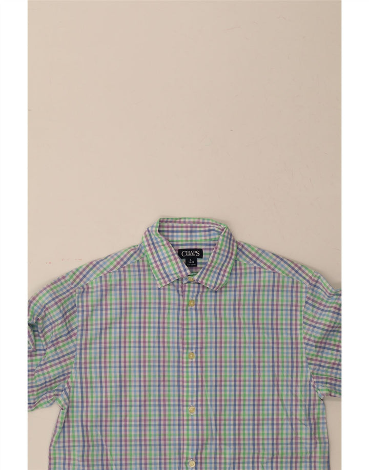 CHAPS Boys Shirt 14-15 Years Large  Multicoloured Check Cotton Vintage Chaps and Second-Hand Chaps from Messina Hembry 