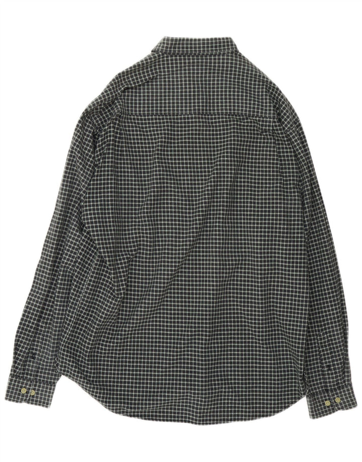 Camicia da uomo Tom Tailor 2XL in cotone a quadri verdi