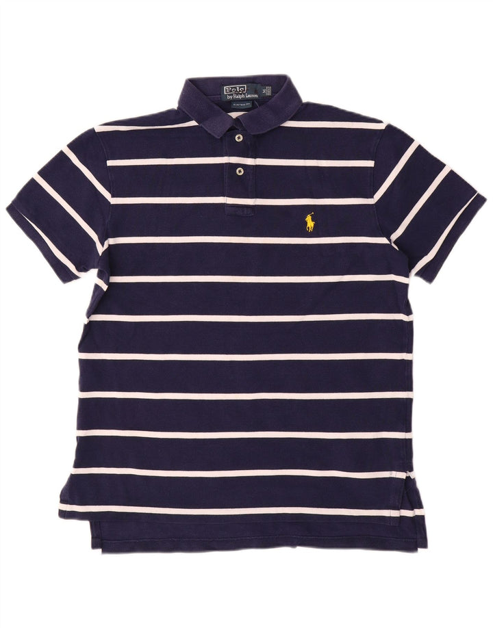Polo Ralph Lauren da uomo su misura Polo a righe blu navy medie