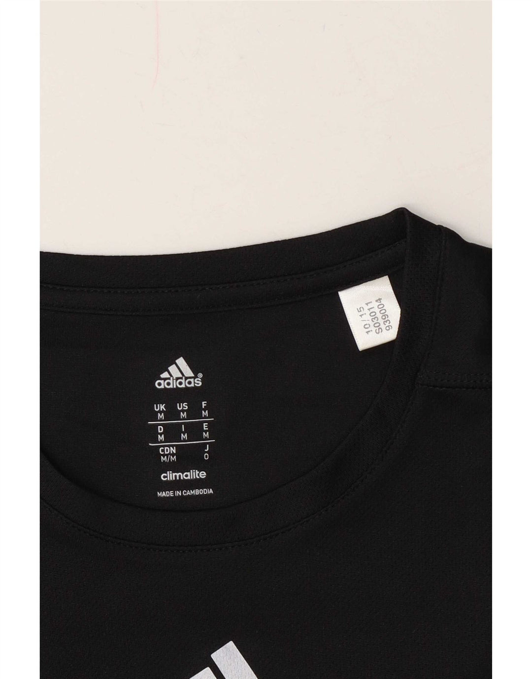 Maglietta Adidas Climalite da uomo media nera