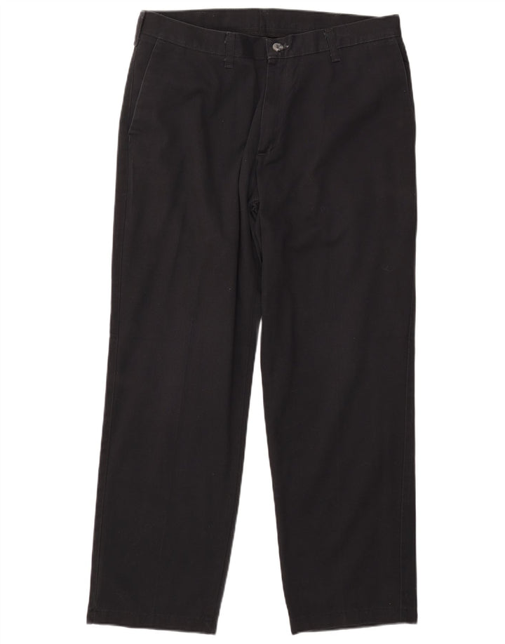 Pantaloni chino dritti da uomo LEE W34 L30 in cotone nero