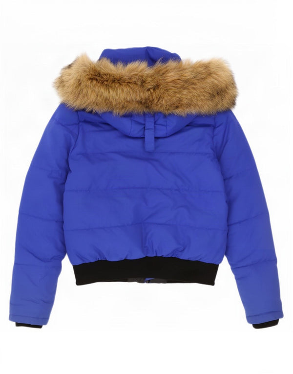 Giacca imbottita Parka da donna Superdry Everest Mountain UK 12 Blu medio