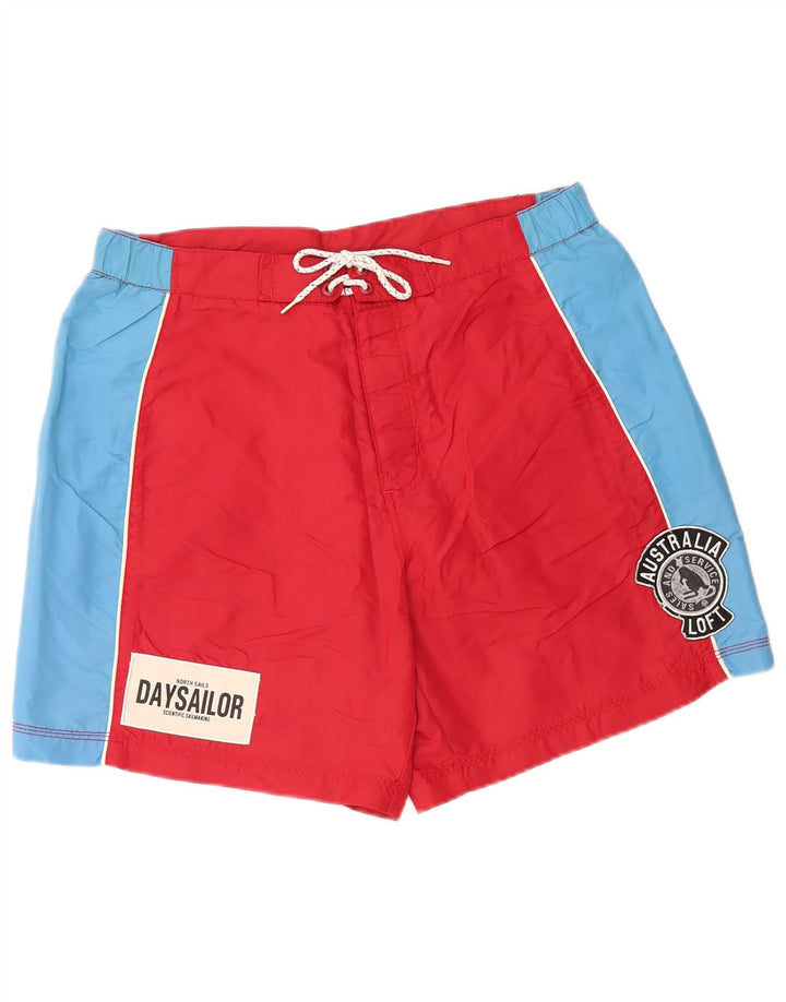 NORTH SAILS Pantaloncini da bagno con grafica da uomo Grandi in poliammide color block rosso