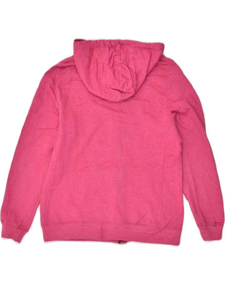 CHAMPION Womens Zip Hoodie Sweater UK 14 Large Pink Cotton | Vintage Champion | Thrift | Second-Hand Champion | Used Clothing | Messina Hembry 