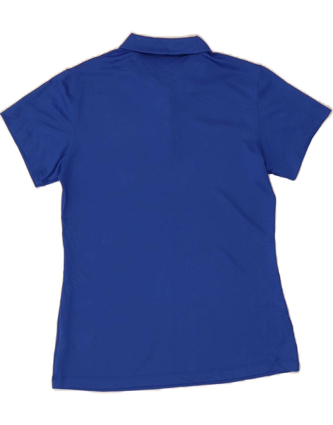 NIKE Womens Dri Fit Polo Shirt UK 12 Medium Blue Polyester Vintage Nike and Second-Hand Nike from Messina Hembry 