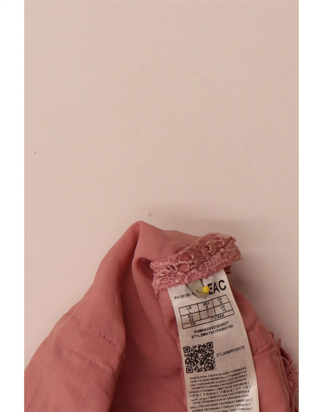 Abito tubino da donna Guess UK 12 Poliestere floreale rosa medio
