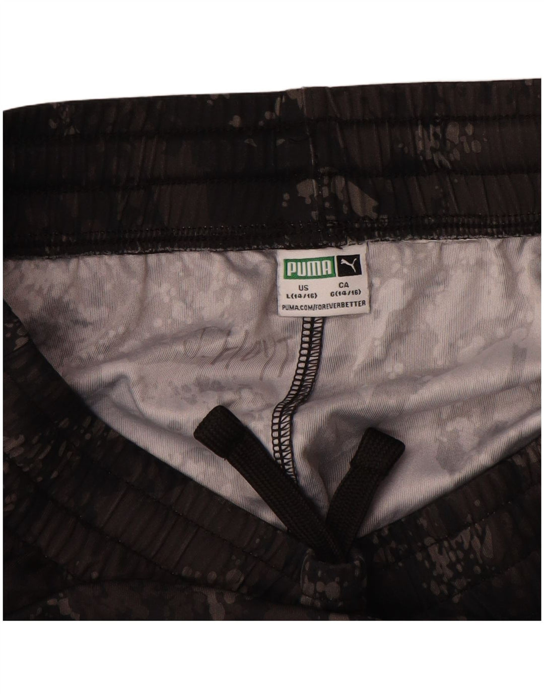 Pantaloncini sportivi Puma da bambino 14-15 anni Large grigio mimetico