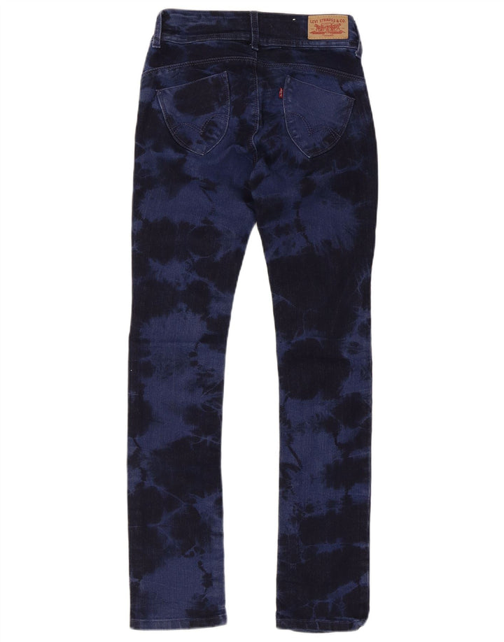 Jeans slim da bambino LEVI'S 9-10 anni in cotone tie dye blu navy