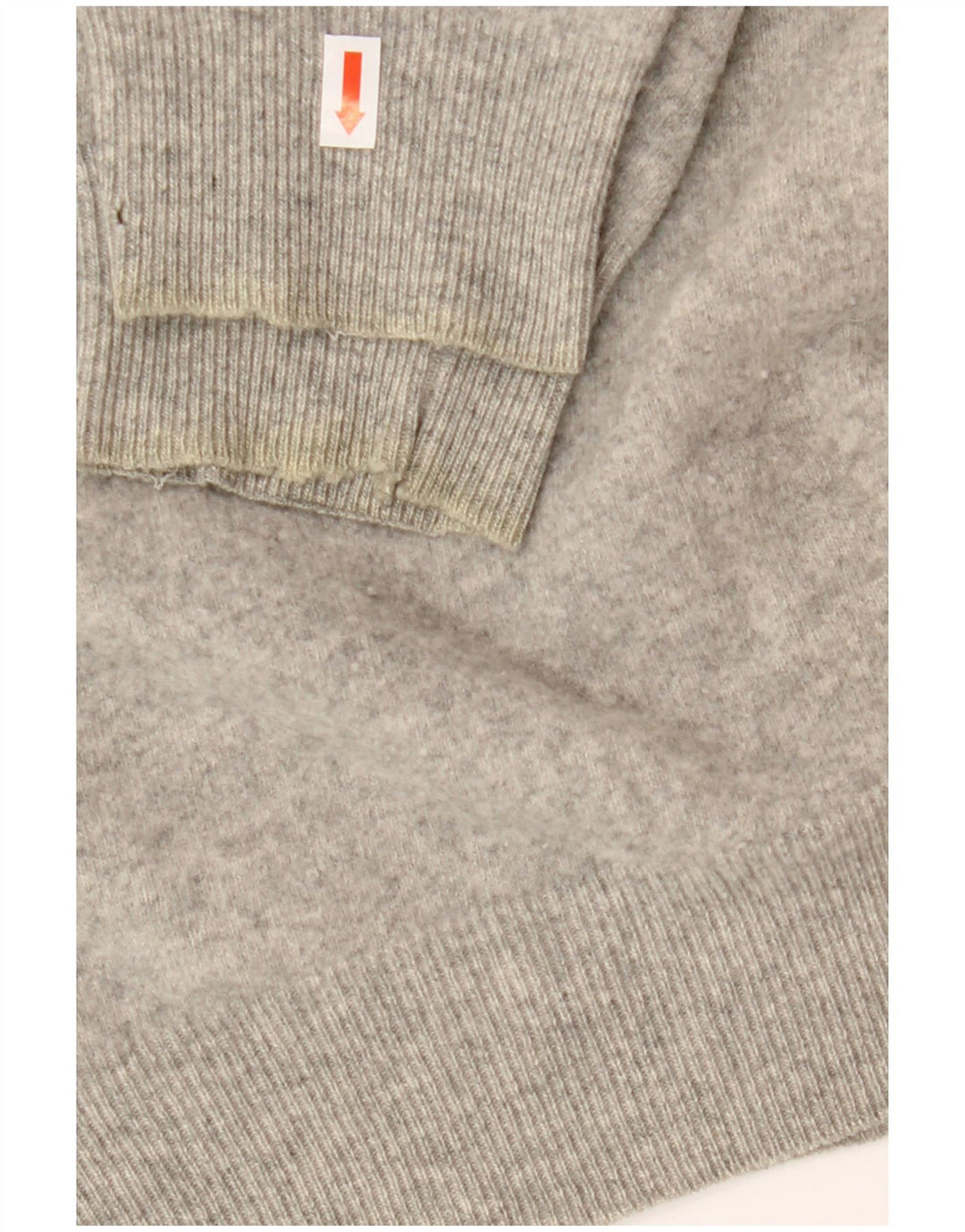 Gant maglione da donna con scollo a V UK 18 XL lana grigia