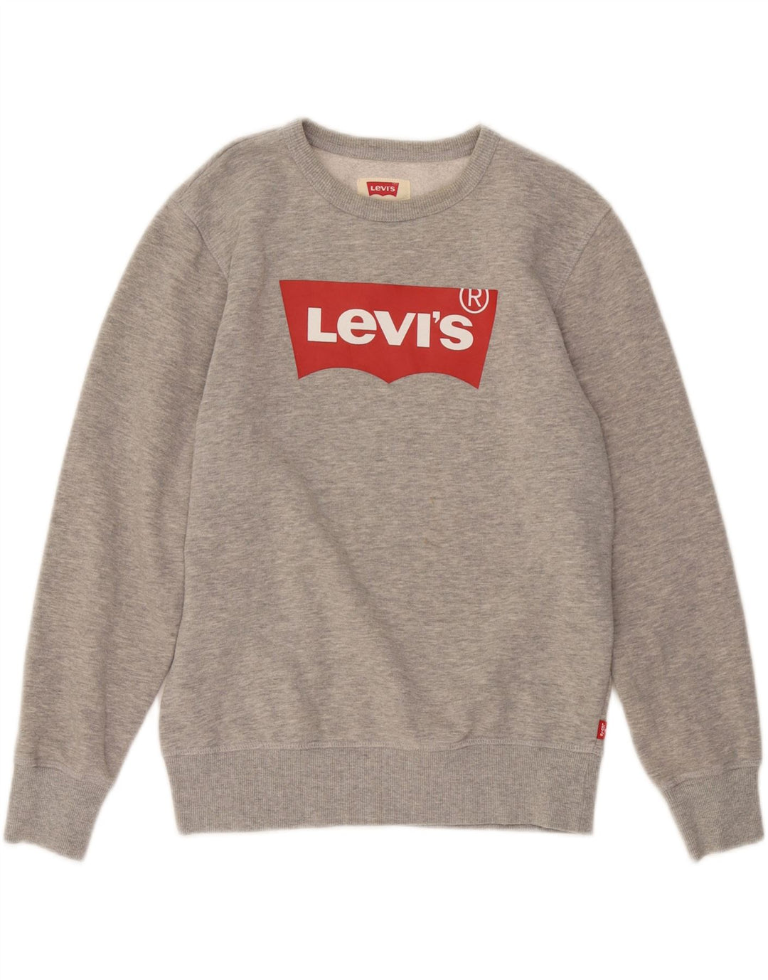 Felpa grafica per ragazzi LEVI'S 12-13 anni in cotone grigio