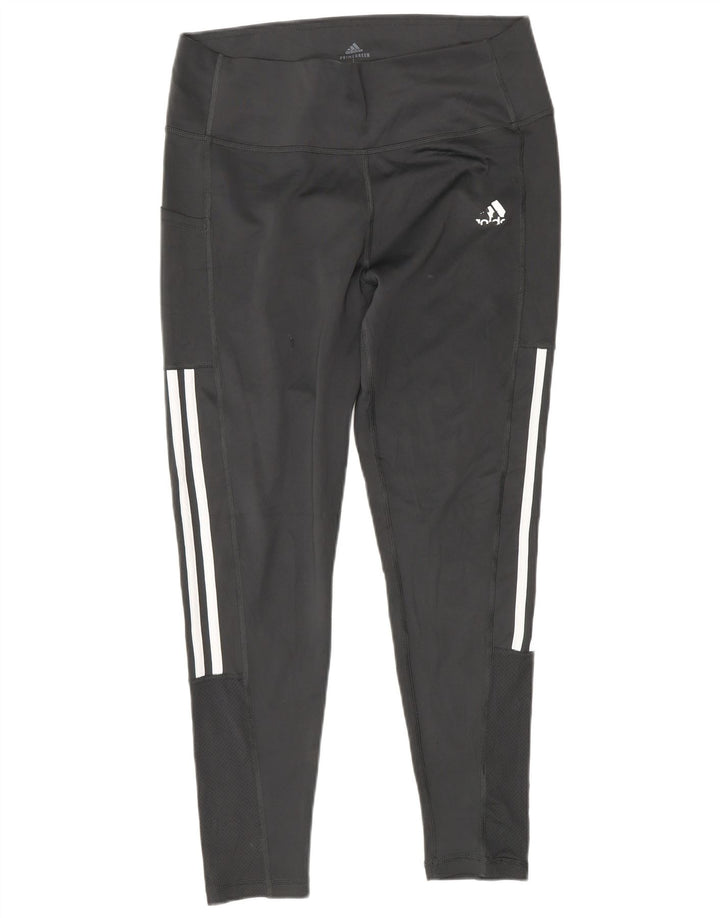 Leggings Adidas Aeroready da donna UK 16/18 Large Nero Poliestere
