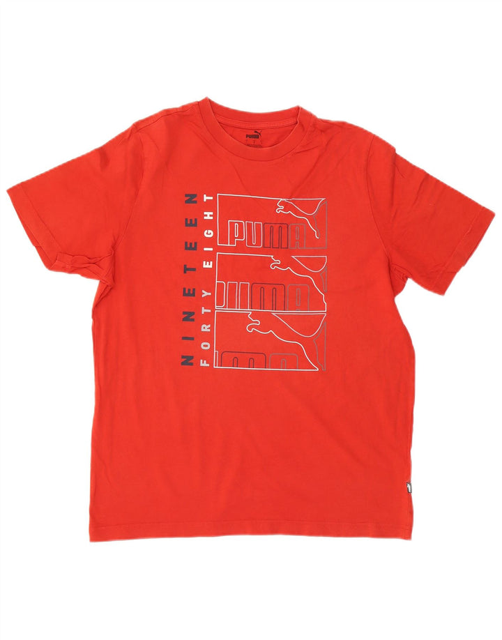 T-shirt grafica da uomo Puma Large rossa