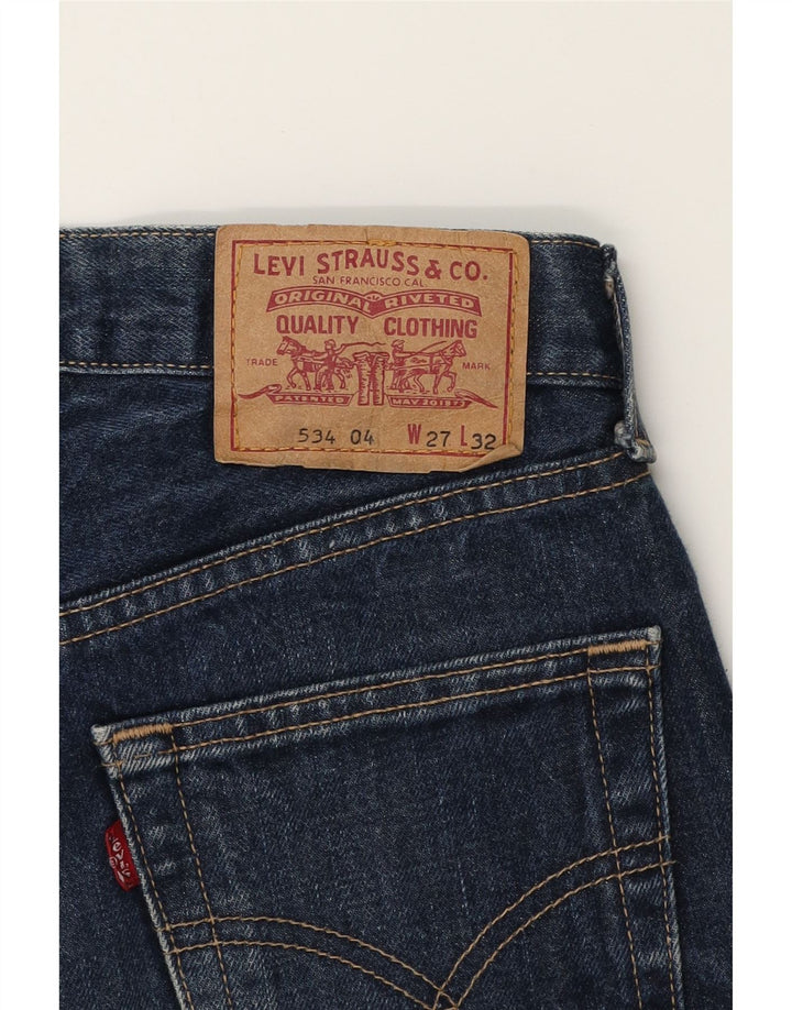 LEVI'S Womens 534 Slim Jeans W27 L32  Blue Vintage Levi's and Second-Hand Levi's from Messina Hembry 