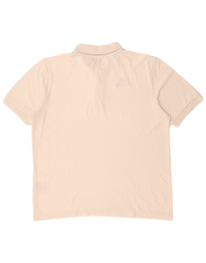 Polo Kappa Uomo Cotone Medio Bianco
