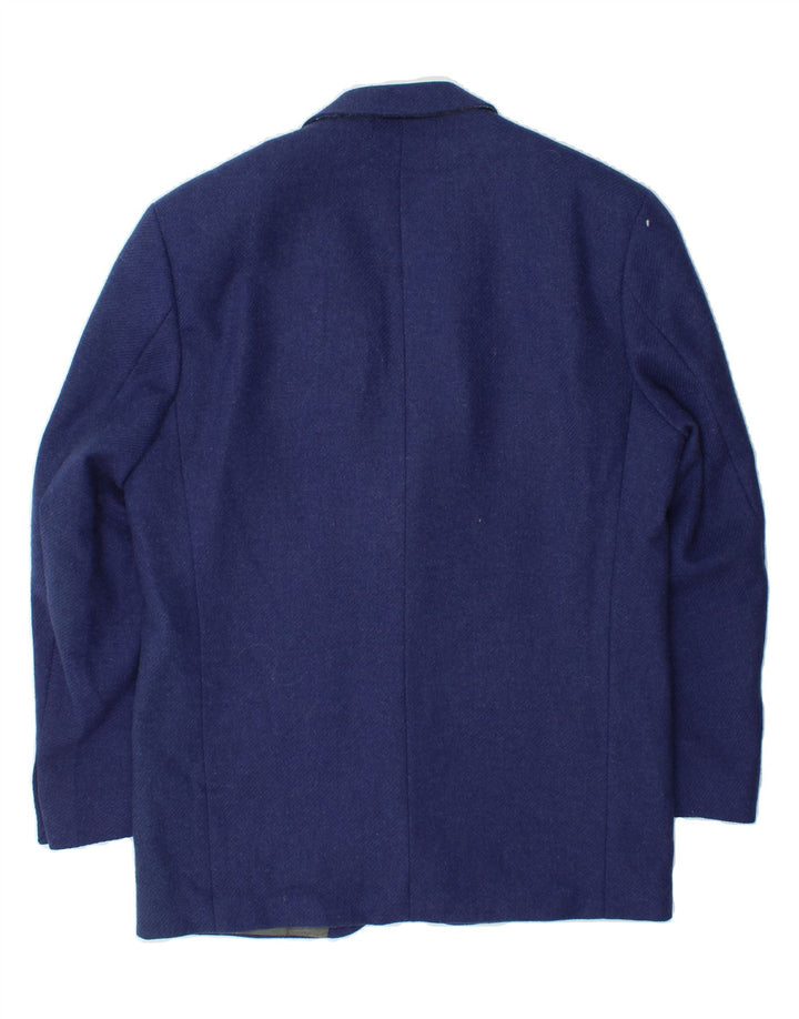 KENZO Mens 3 Button Blazer Jacket IT 52 XL Blue Wool Vintage Kenzo and Second-Hand Kenzo from Messina Hembry 