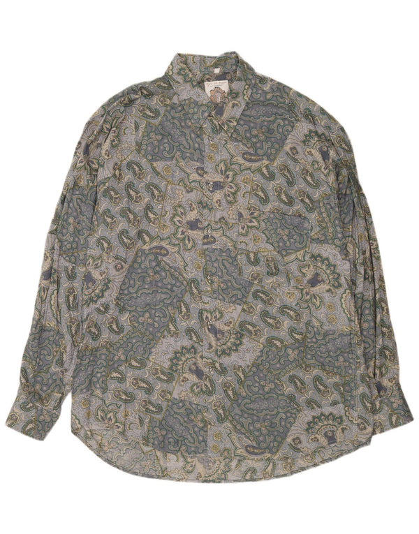 Camicia Uomo Gandolfi XL Viscosa Paisley Grigia