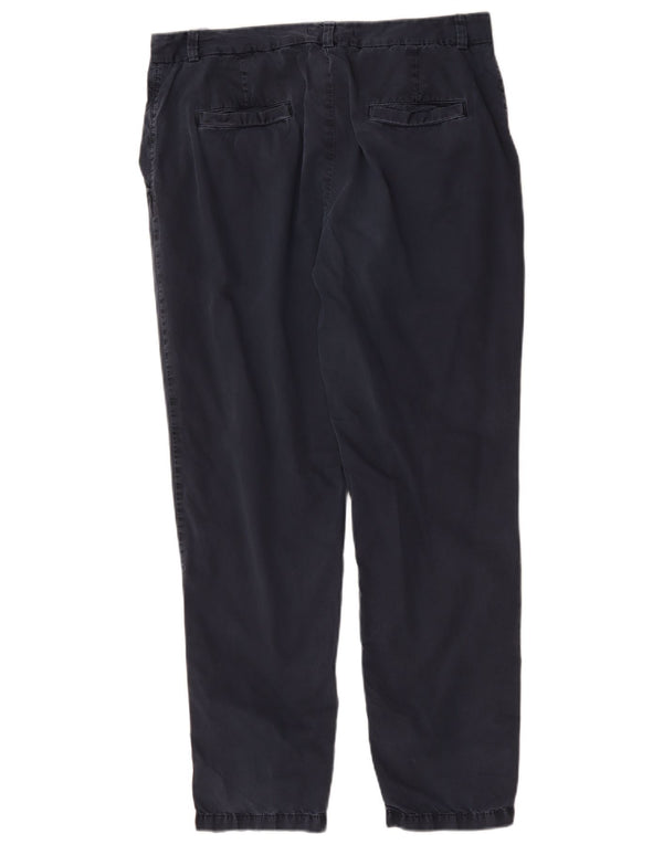 Pantaloni chino affusolati da donna Marks & Spencer UK 14 Large W34 L29 Blu navy