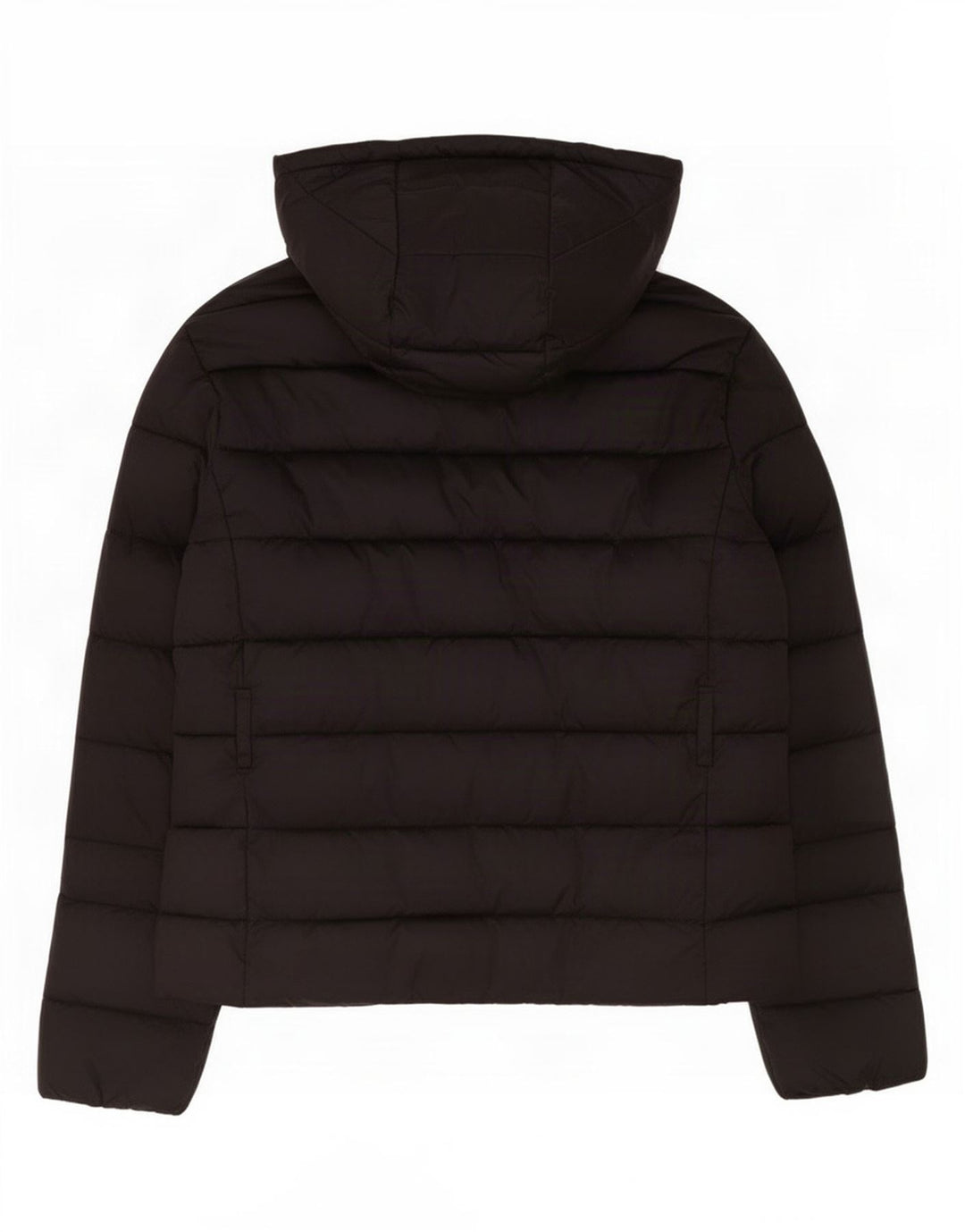 Giacca imbottita con cappuccio da donna Ted Baker taglia 4 grande nera in poliammide