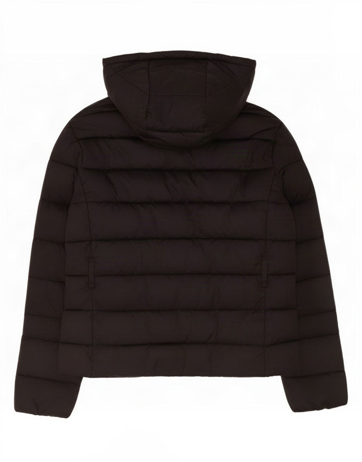 Giacca imbottita con cappuccio da donna Ted Baker taglia 4 grande nera in poliammide