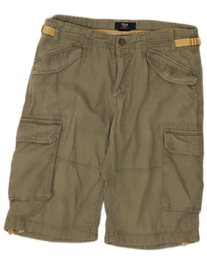 Pantaloncini cargo Fila da uomo W34 Large Khaki