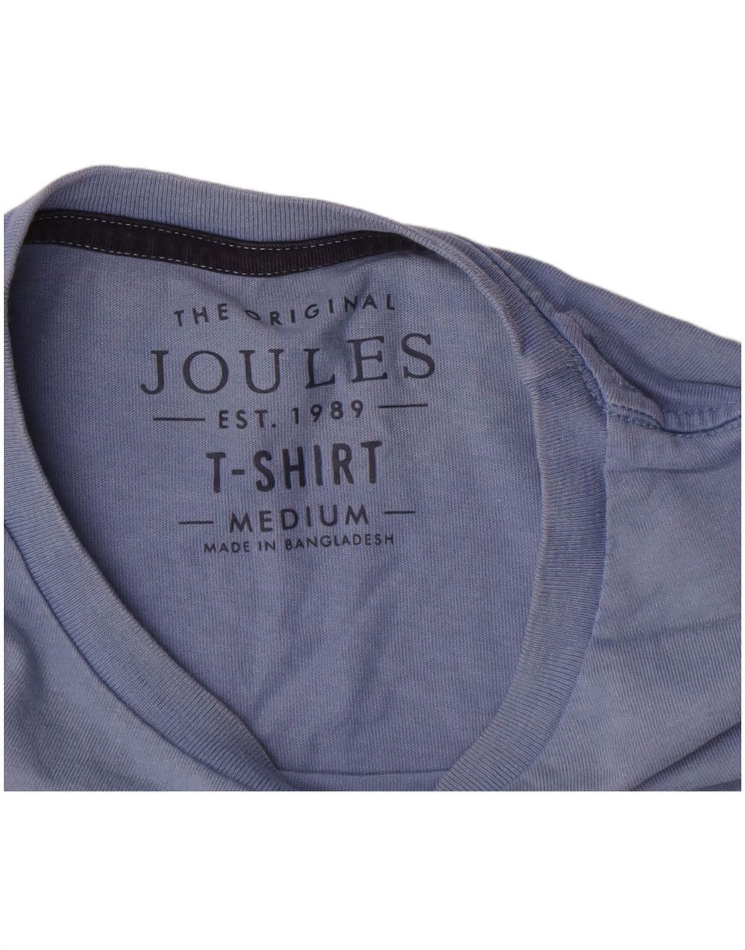 T-shirt grafica da uomo Joules Top in cotone blu medio