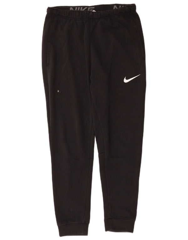 Pantaloni da tuta Nike Dri Fit da uomo, pantaloni da jogging, cotone medio nero