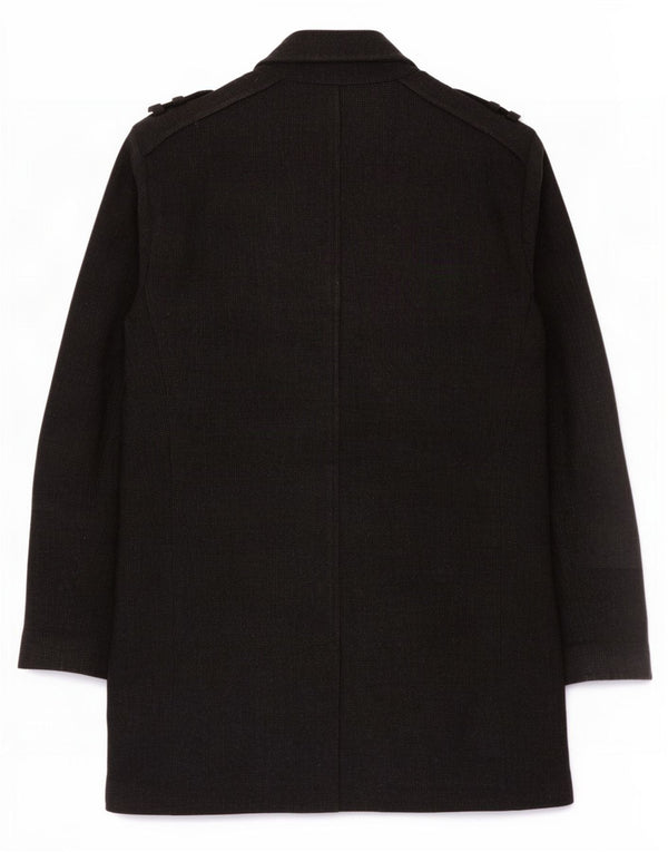 Cappotto militare da uomo Ted Baker taglia 4 grande in lana grigia