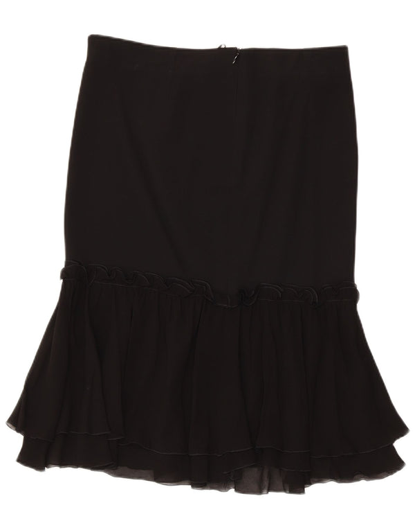Gonna con volant da donna Iceberg IT 44 media W32 seta nera