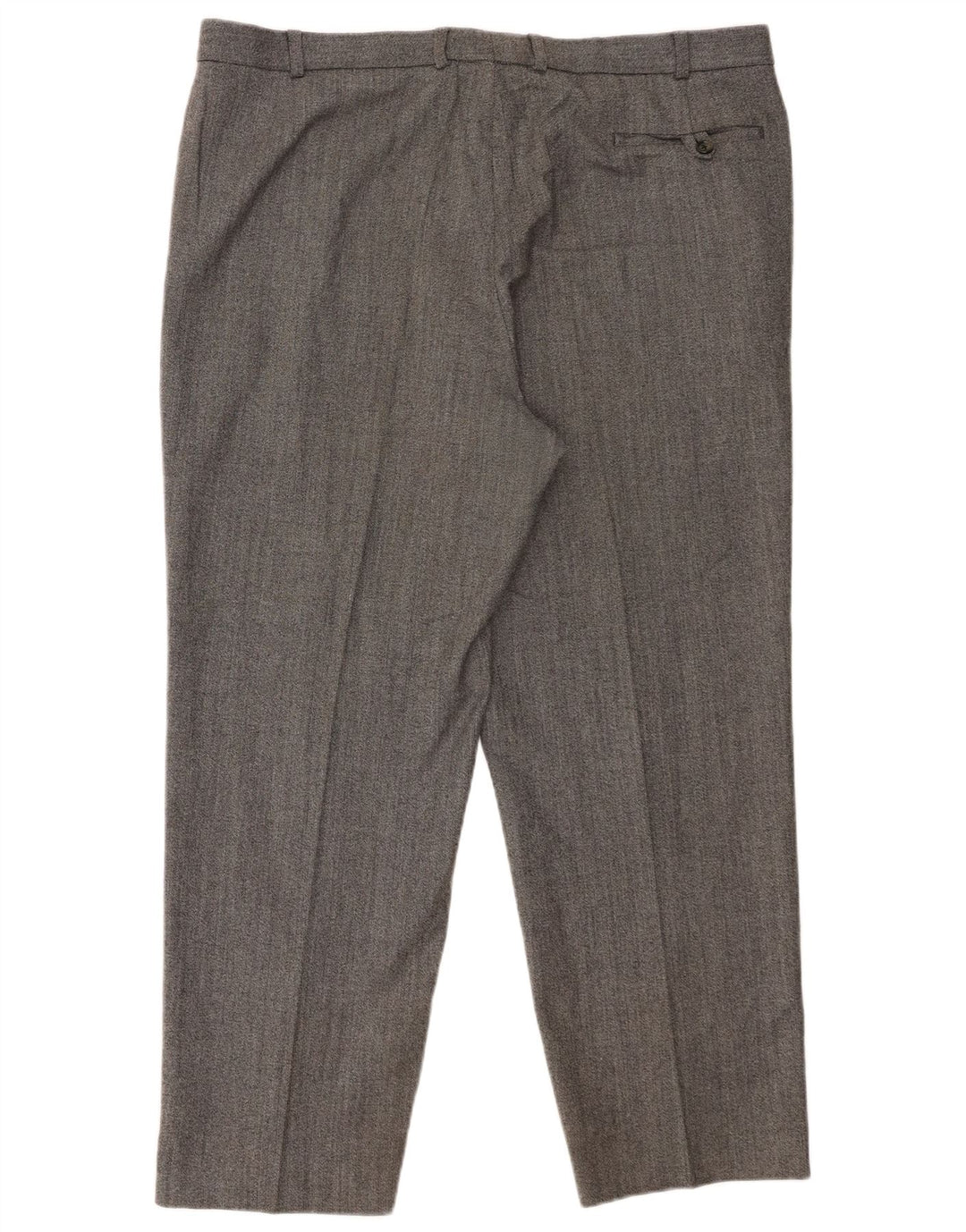 Pantaloni da abito dritti Marks & Spencer da uomo St. Michael W40 L29 in lana grigia
