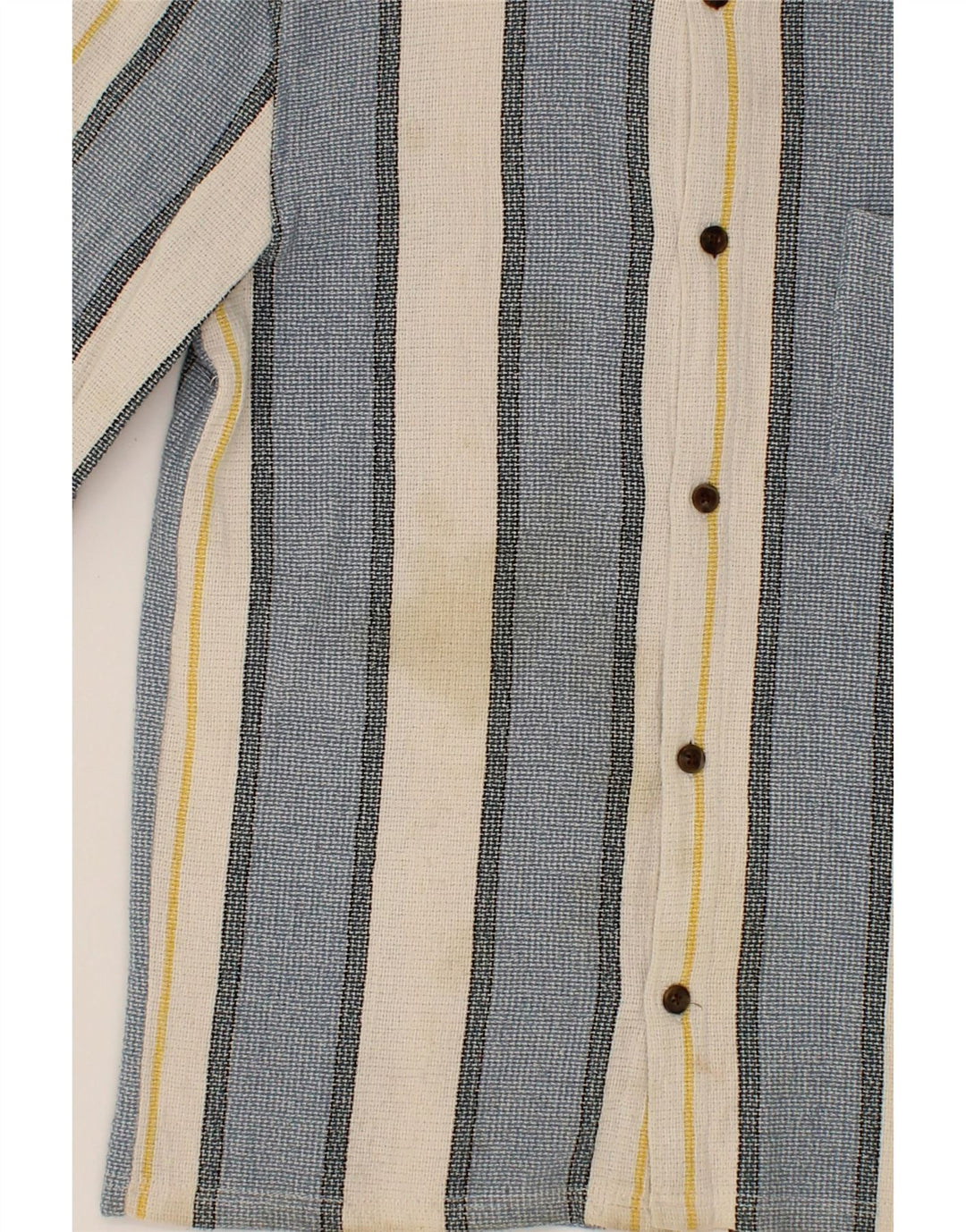 ZARA Mens Relaxed Fit Flannel Shirt Small Blue Striped Vintage Zara and Second-Hand Zara from Messina Hembry 